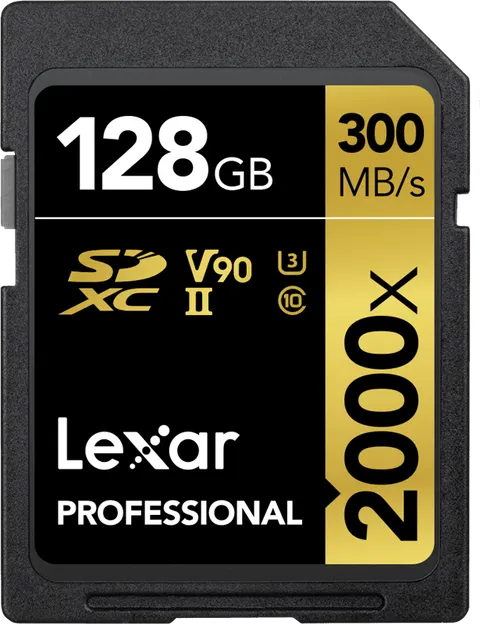 Karta pamięci Lexar SDXC Pro 2000X UHS-II U3 R300/W260 (V90) 128GB