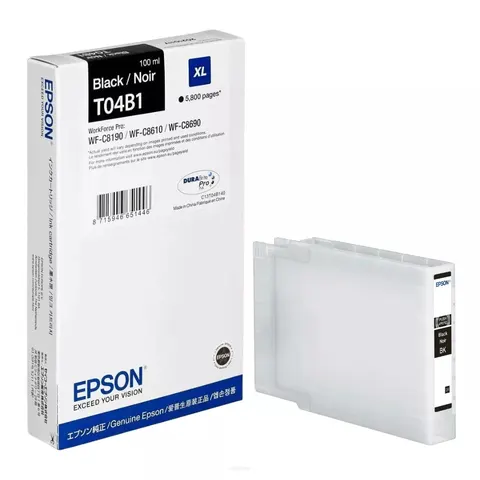 Epson oryginalny ink / tusz C13T04B140, XL, black, 5800s, Epson WF-C8190, WF-C8690