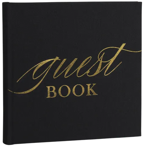 Focus Base Line Canvas Album 20x20 Guestbook Black