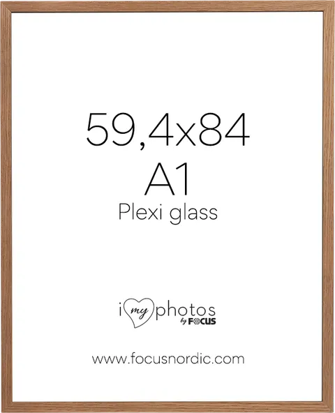 Ramka na zdjęcia Focus Soul Oak veneer 59,4X84 Plexi