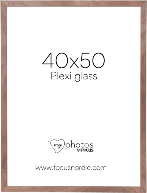 Ramka na zdjęcia Focus Soul Walnut veneer 40x50 Plexi
