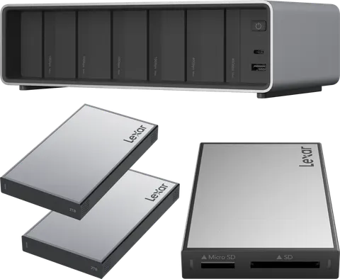 Karta pamięci Lexar Professional Workflow Pro with Thunderbolt4 uplink I with SD/microSD reader and 2x2TB SSD