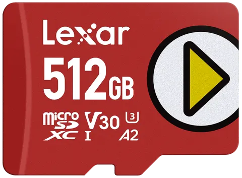 Karta pamięci Lexar microSDXC PLAY UHS-I/A2/U3 R205/W140 (V30) 512GB