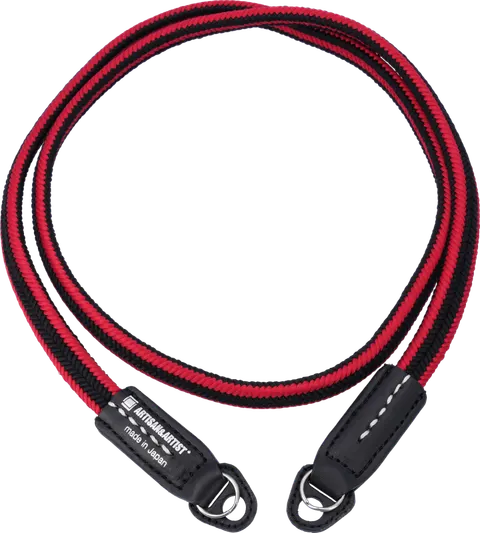Artisan & Artist I ACAM-310A I Silk camera strap, Black/Red ARTISANARTIST