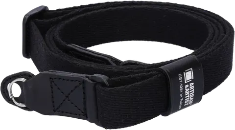 Artisan & Artist | ACAM-100A | Slim & Soft Cloth Camera strap - Leica M/mirrorless (w/Ring) BLK/Red ARTISANARTIST