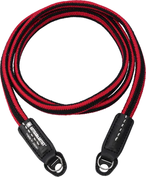 Artisan & Artist I ACAM-320A I Silk camera strap, Black/Red ARTISANARTIST