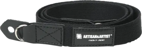 Artisan & Artist | ACAM-102 | Slim Cloth Strap (w/Ring-type/Eyelets) Black ARTISANARTIST