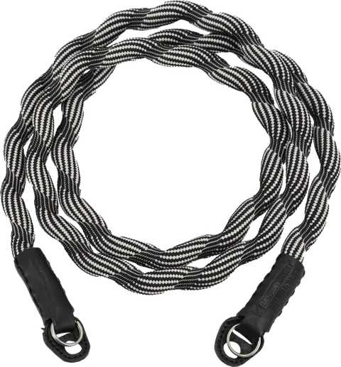 Artisan & Artist I ACAM-708 I Spiral Cord Strap (Long), Black/White ARTISANARTIST
