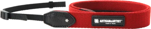 Artisan & Artist | ACAM-110A | Slim Cloth Strap, 25mm (w/Tape-type) Red ARTISANARTIST