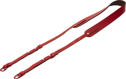 Artisan & Artist | ACAM-284 | Three-length Adjust. Italian Leather Strap (w/Ring/Eyelets) Red ARTISANARTIST