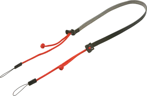 Artisan & Artist | ACAM-P12 | Flynn Camera Paracord Strap w/adjust lengths in Leather (w/Loop) Red ARTISANARTIST