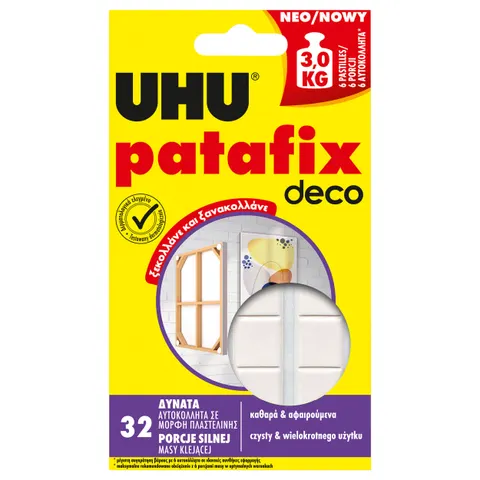 Masa klejąca patafix home deco 32 szt.uhu
