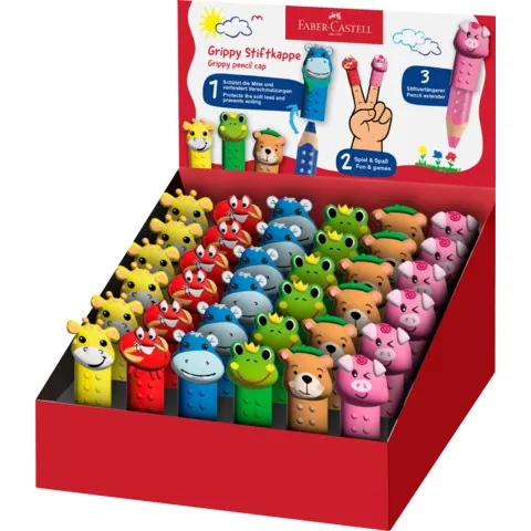 Nakładki na kredki grippy display 36 szt. Faber-Castell