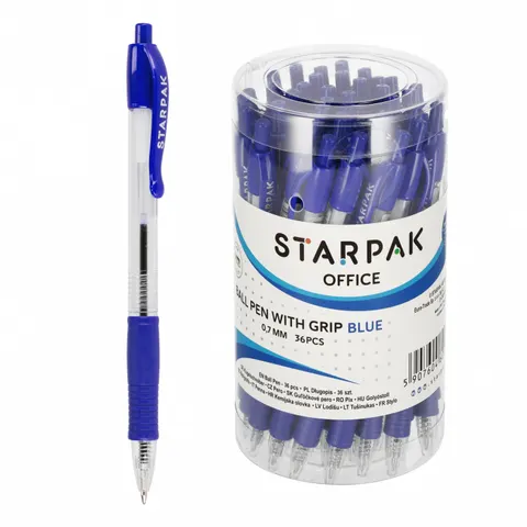 Długopis automatyczny 0.5 grip niebieski tuba A 36 STARPAK 162131