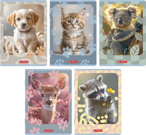 Zeszyt A5/16k linia Animals A 20 HERLITZ 400206374