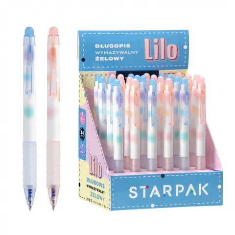 Długopis ścieralny automatyczny 0.7 Lilo display A 24 STARPAK 552681