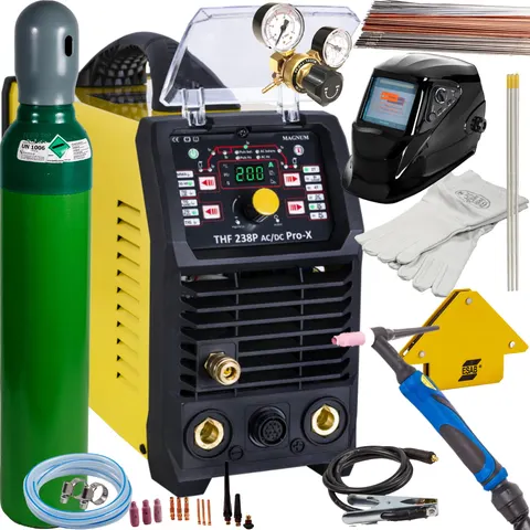 Spawarka MAGNUM THF 238 PRO-X AC/DC TIG HF PULS MMA 200A ZESTAW 1