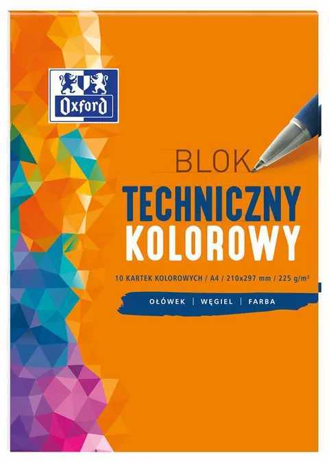Blok techniczny A4/10k kolorowy Oxford A 20 HAMELIN 400093230