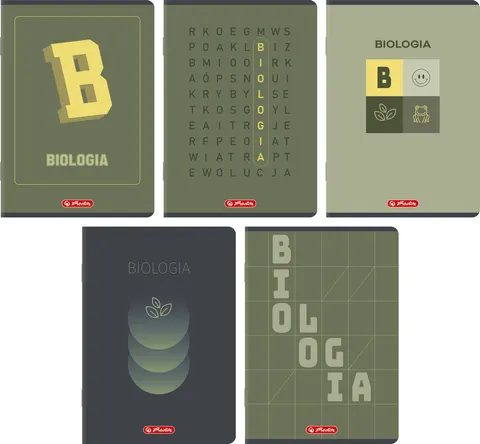 Zeszyt A5/60k kratka Biologia mix5 wzorów HERLITZ 400206352