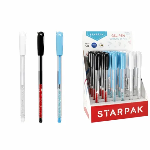 Długopis żelowy zamykany 0.5 Diament display A 24 STARPAK 507194