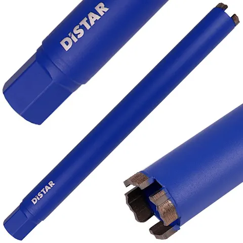 Korona diamentowa do betonu 122mm 1 1/4 UNC Distar do pracy na sucho
