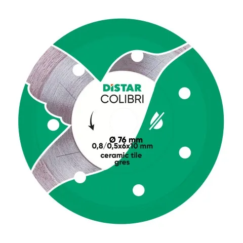 Distar Tarcza diamentowa do ceramiki gresu 76x10mm Colibri
