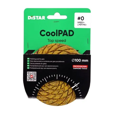 Distar Pad polerski do ceramiki, gresu 100mm #0 CoolPAD