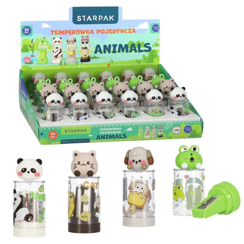 Temperówka pojedyncza Animal2 mix A 24 STARPAK 583393