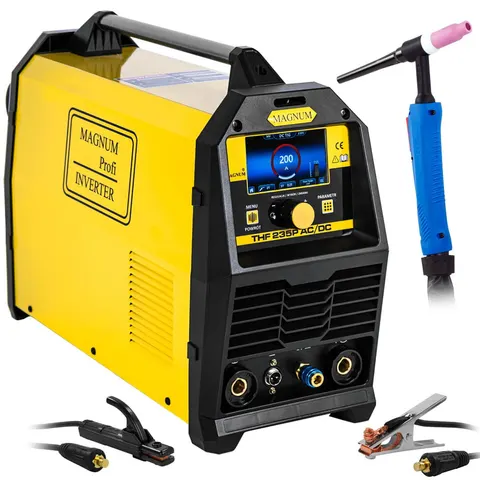 Spawarka MAGNUM THF 235P AC/DC LCD TIG PULS MMA 200A 230V