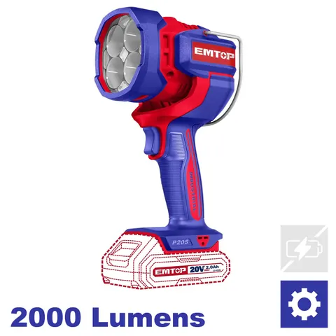EMTOP Lampa robocza 20V LED 22.5W P20S (body, karton)