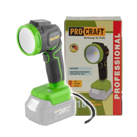 Procraft Reflektor LED LL18bb Akumulatorowy 20V 300lm Body