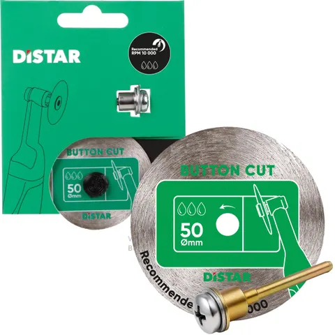 Distar Tarcza Diamentowa 50mm ButtonCut Gres Ceramika 0.8mm