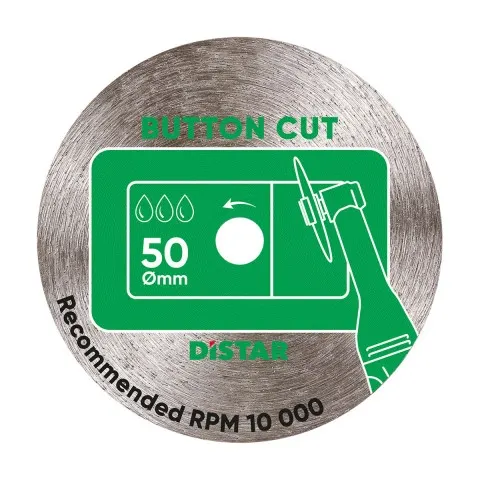 Distar Tarcza diamentowa do gresu 50x5,8x0,8mm ButtonCut