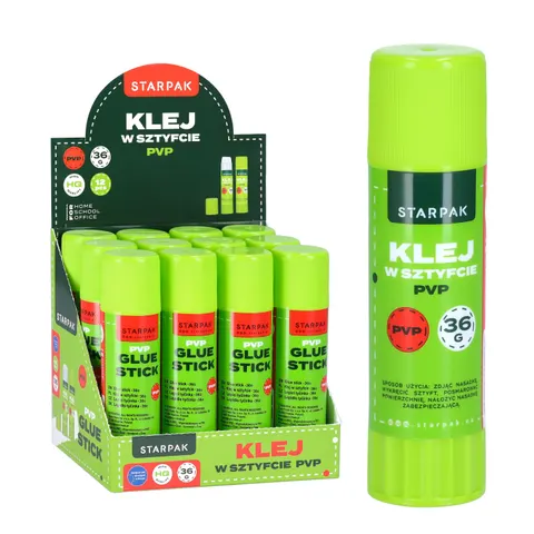 Klej w sztyfcie 36g PVP display A 12 STARPAK 578417