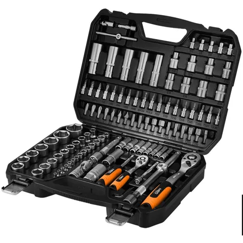 Zestaw Kluczy Nasadowych 1/2" 1/4" 110 szt. NEO TOOLS 10-211 Walizka CrV