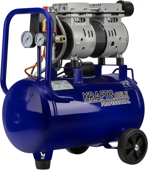 Kompresor Bezolejowy KRAFT&DELE KD4099 24L 1200W 220L/min Cichy