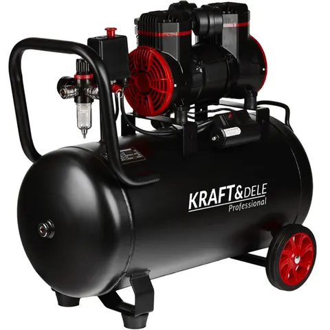 Kompresor Bezolejowy 50L 1500W Kraft&Dele KD1391 Cichy 75dB 8 Bar 290L/min