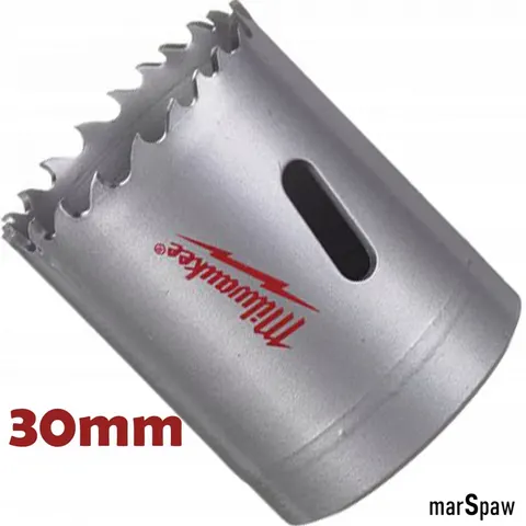 Otwornica Milwaukee 30 mm BIMETAL alu miedź drewno