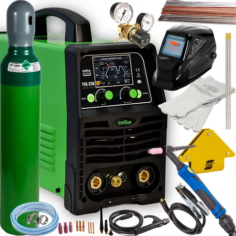 spawarka Trafilux TIG 210 ACDC puls LCD Synergia ZESTAW 1