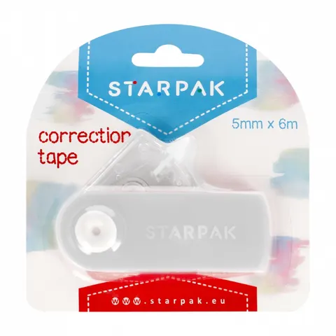 Korektor w taśmie 5mmx6mb szary STARPAK 507204
