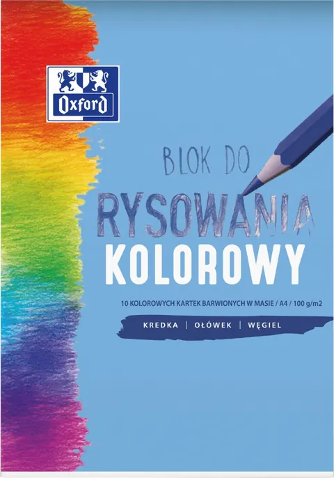 Blok rysunkowy A4/10k kolorowy Oxford A 20 HAMELIN 400166069