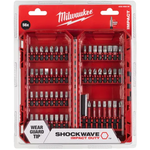 MILWAUKEE ZESTAW bitów udarowych Milwaukee 56 szt