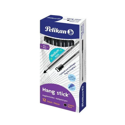 Długopis zamykany Hang Stick czarny A 12 PELIKAN 400197436