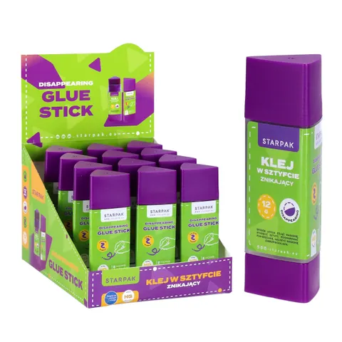 Klej w sztyfcie znikający 12g display A 12 STARPAK 578405