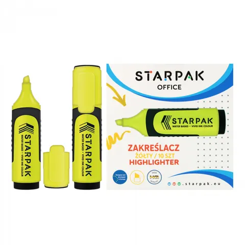 Zakreślacz żółty A 10 STARPAK 505519