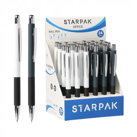Długopis automatyczny metalowy 0.7 Style display A 24 STARPAK 541191