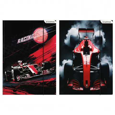 Teczka z gumką A4 Racing mix STARPAK 583302