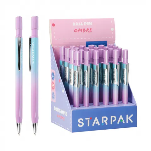 Długopis automatyczny metalowy 0,7 Ombre display A 24 STARPAK 541180