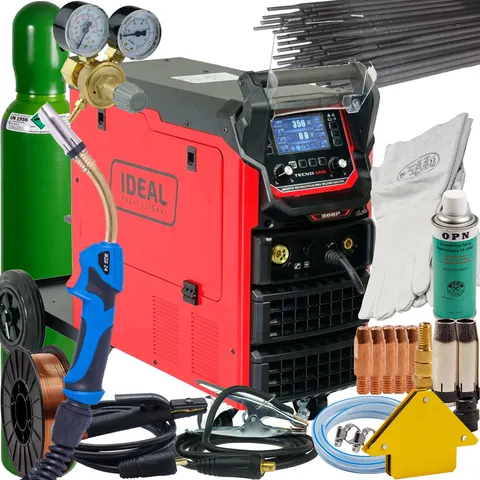 Półautomat Spawalniczy TECNOMIG 366 PULSE SYNERGIC LCD 350A 400V Puls ZESTAW 3