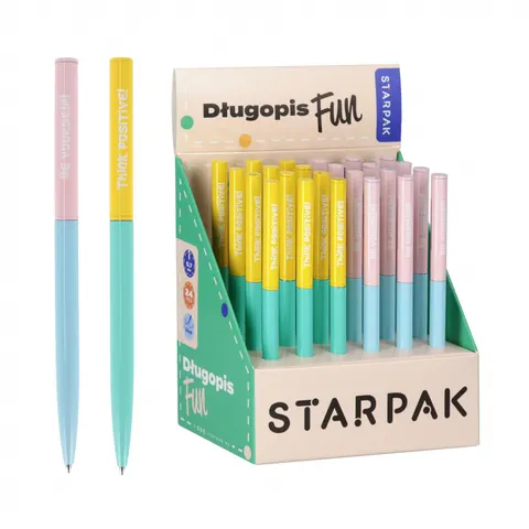 Długopis automatyczny metalowy 0.7 Fun Off display A 24 STARPAK 541230 (opakowanie 24 szt.)